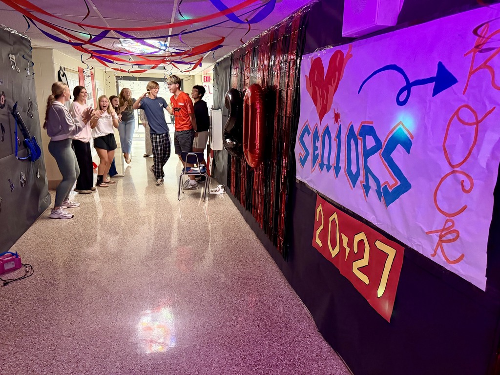 Students decorate the halls in preparation for the Homecoming 2026 Music Festival themed week of October 5-9.