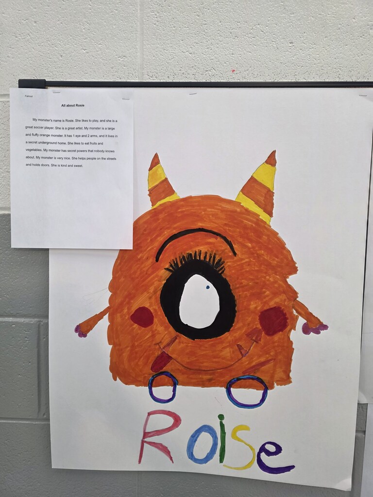 Franklin EL Student Monster Activity