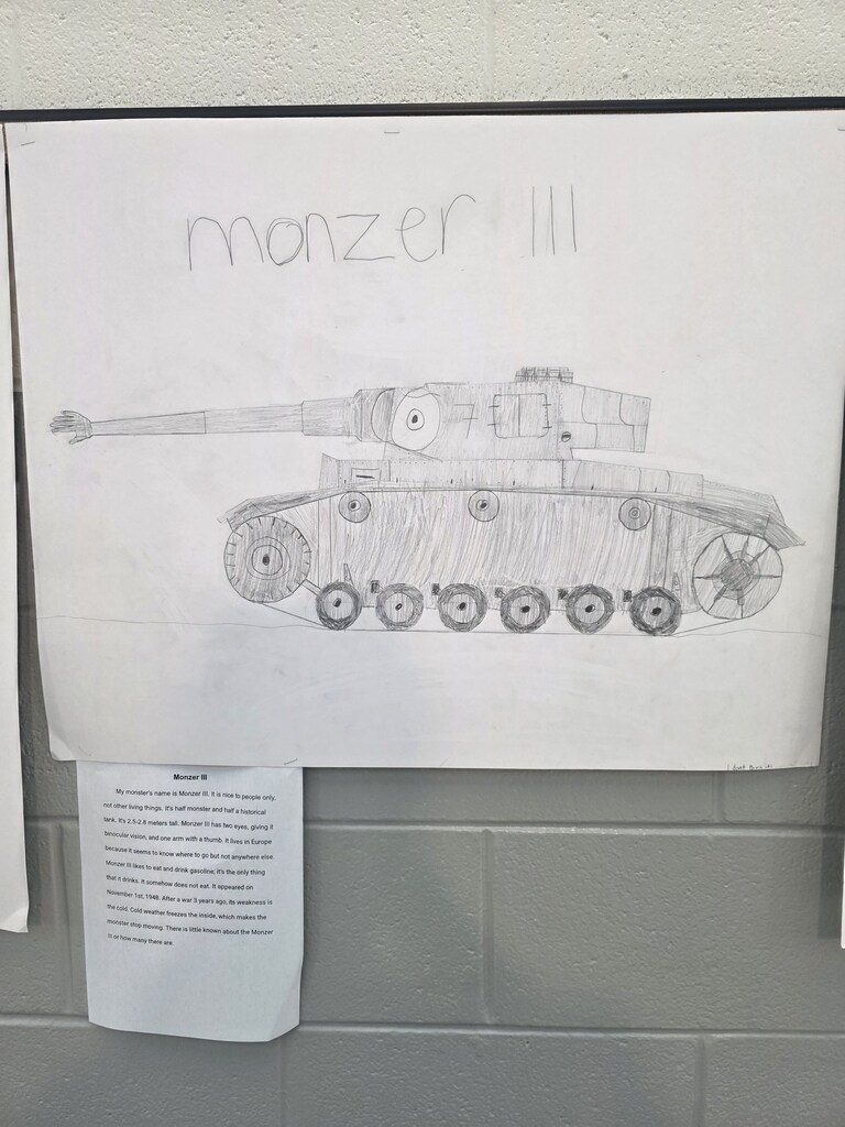 Franklin EL Student Monster Activity