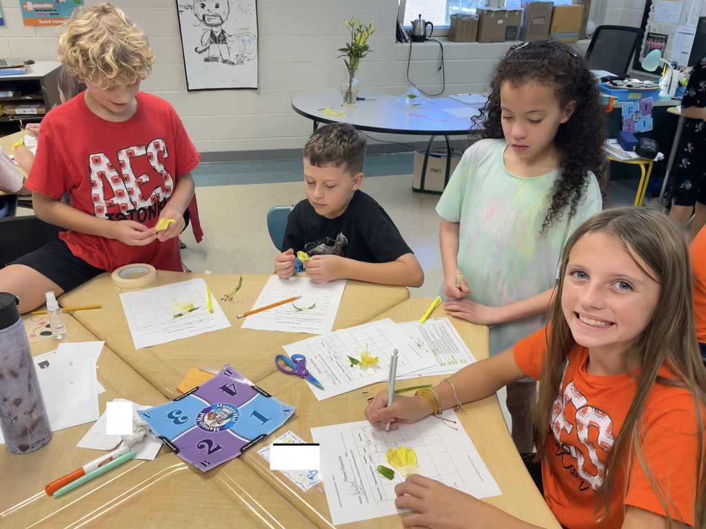 Students collaborating on classwork