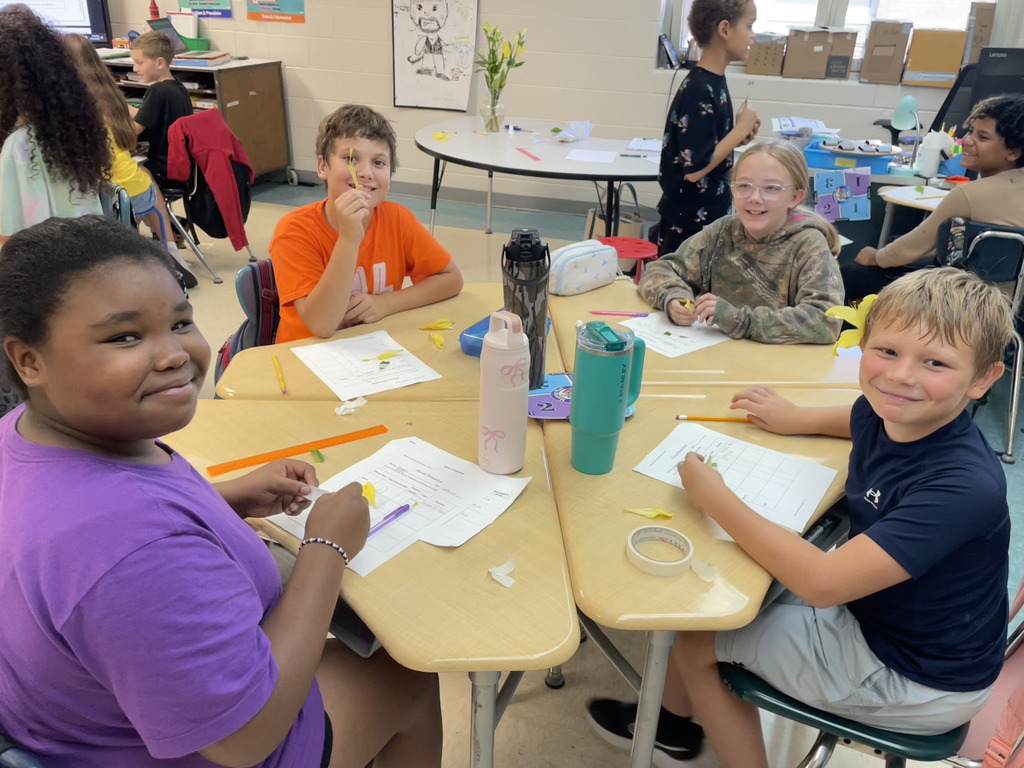 Students collaborating on classwork