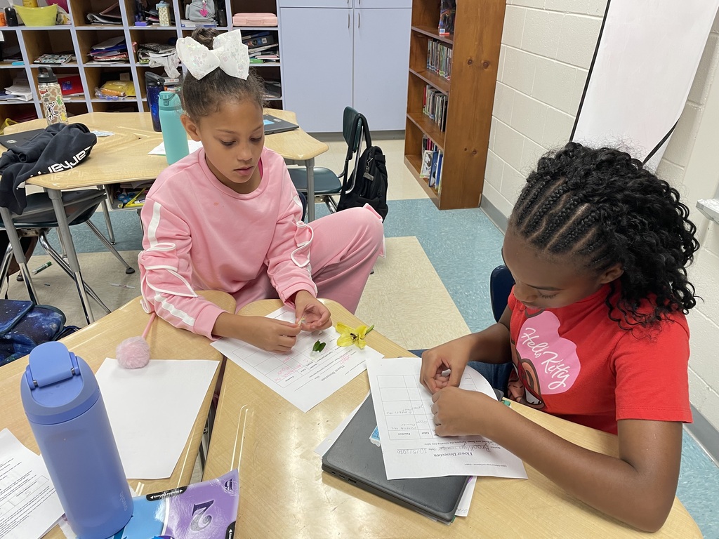 Students collaborating on classwork