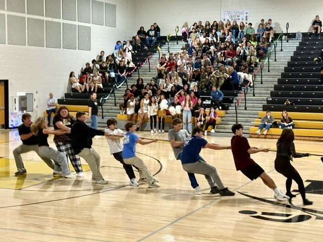 Pep rally tug of war