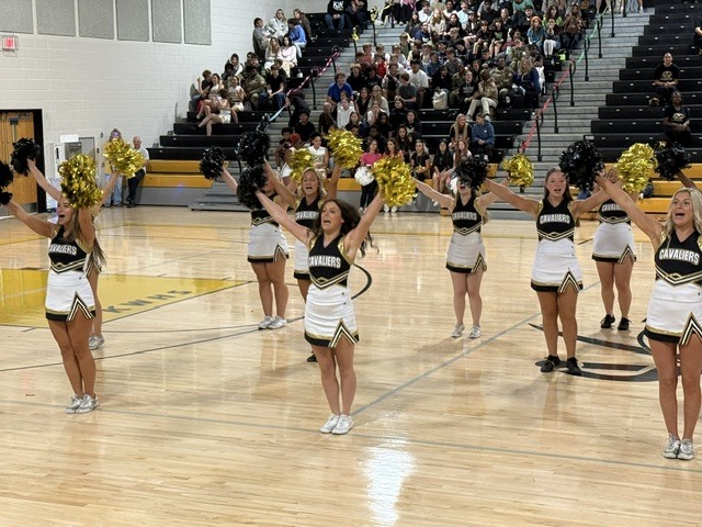 Pep rally cheer team