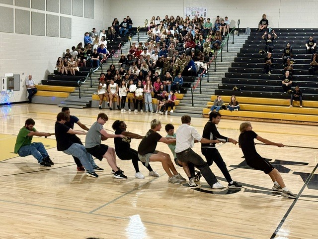 Pep rally tug of war