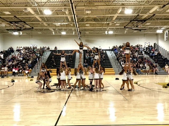 Pep rally cheer team
