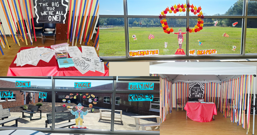 Bullying Prevention and National School Lunch Week Displays