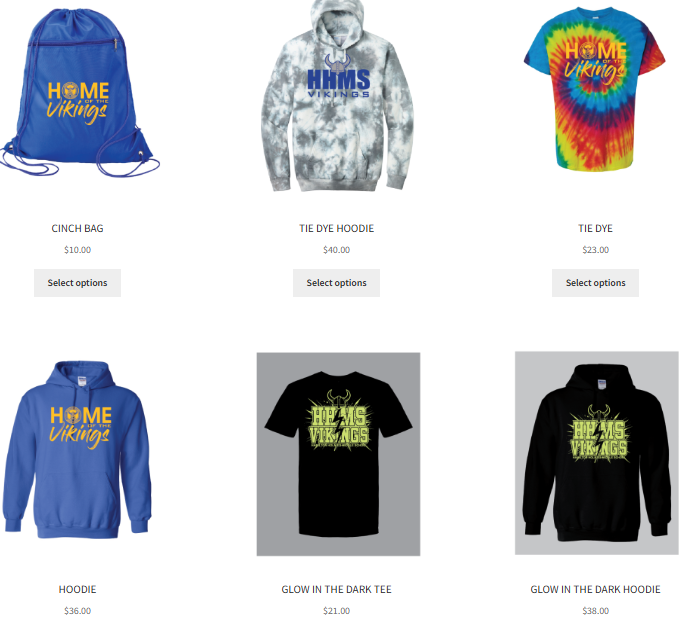 Merch on HHMS Site