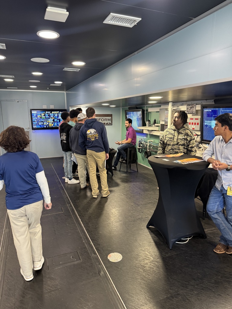 Students learning about future career fields