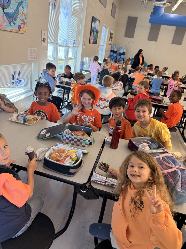 Students dressed in orange for UNity Day