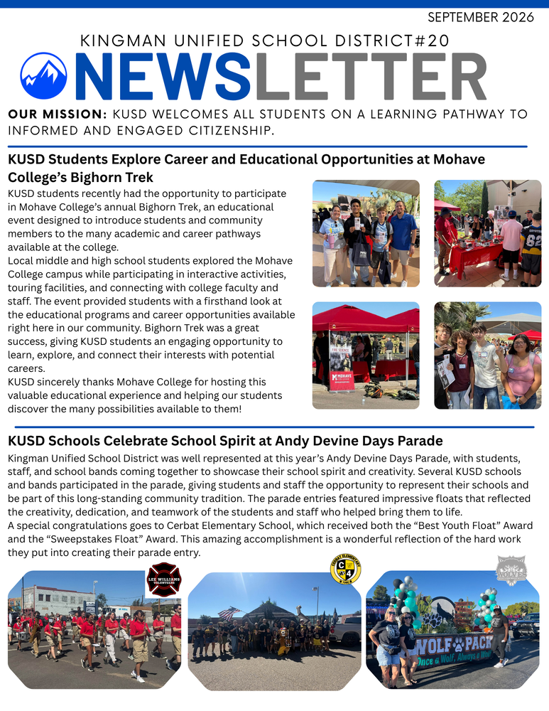 September 2026 Newsletter Cover
