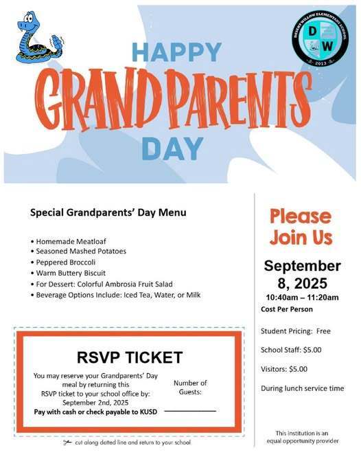 Grandparent's Day Flyer