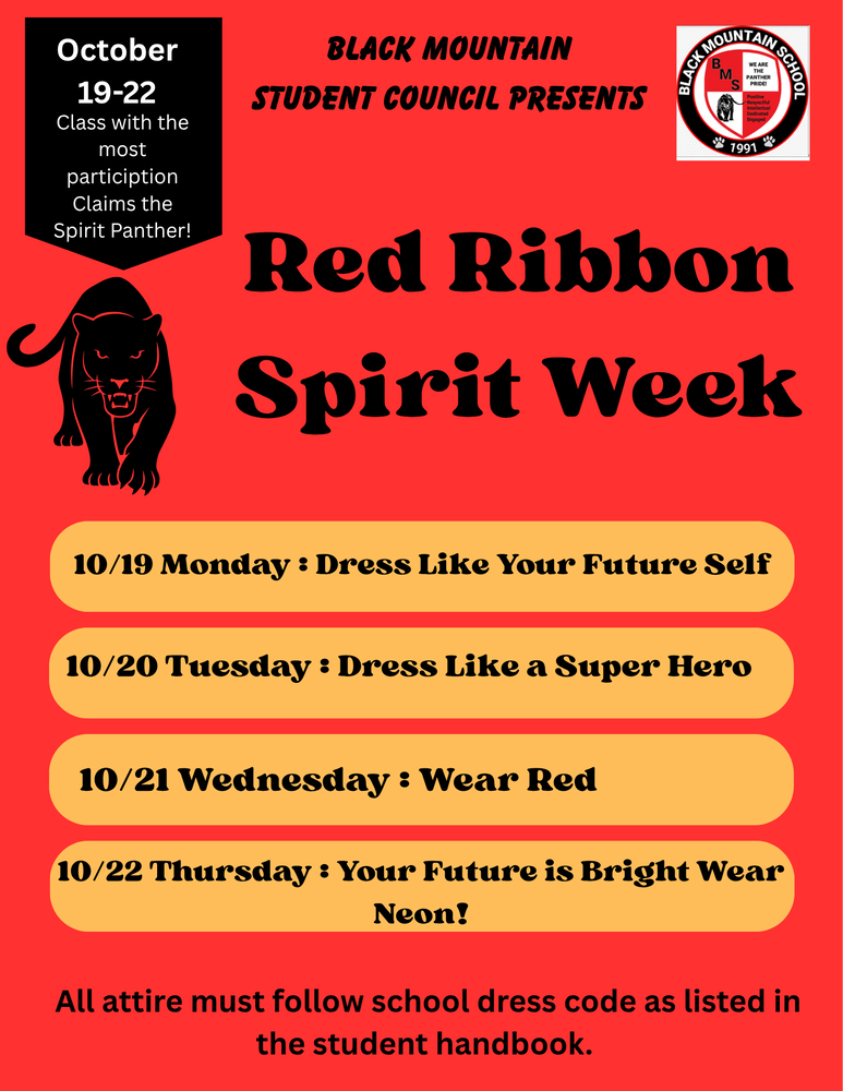 Spirit Week 10/19-22