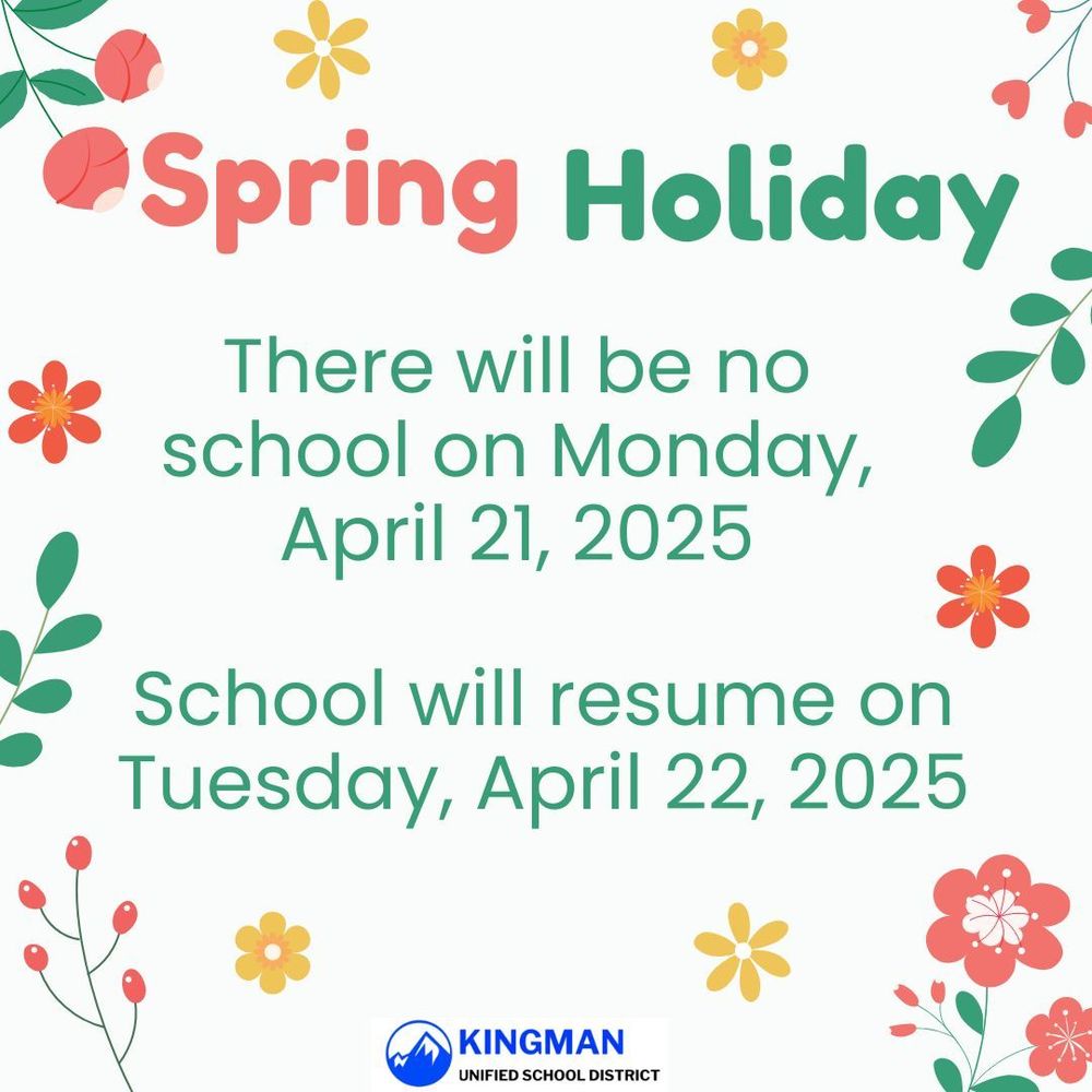 Spring Holiday - No School