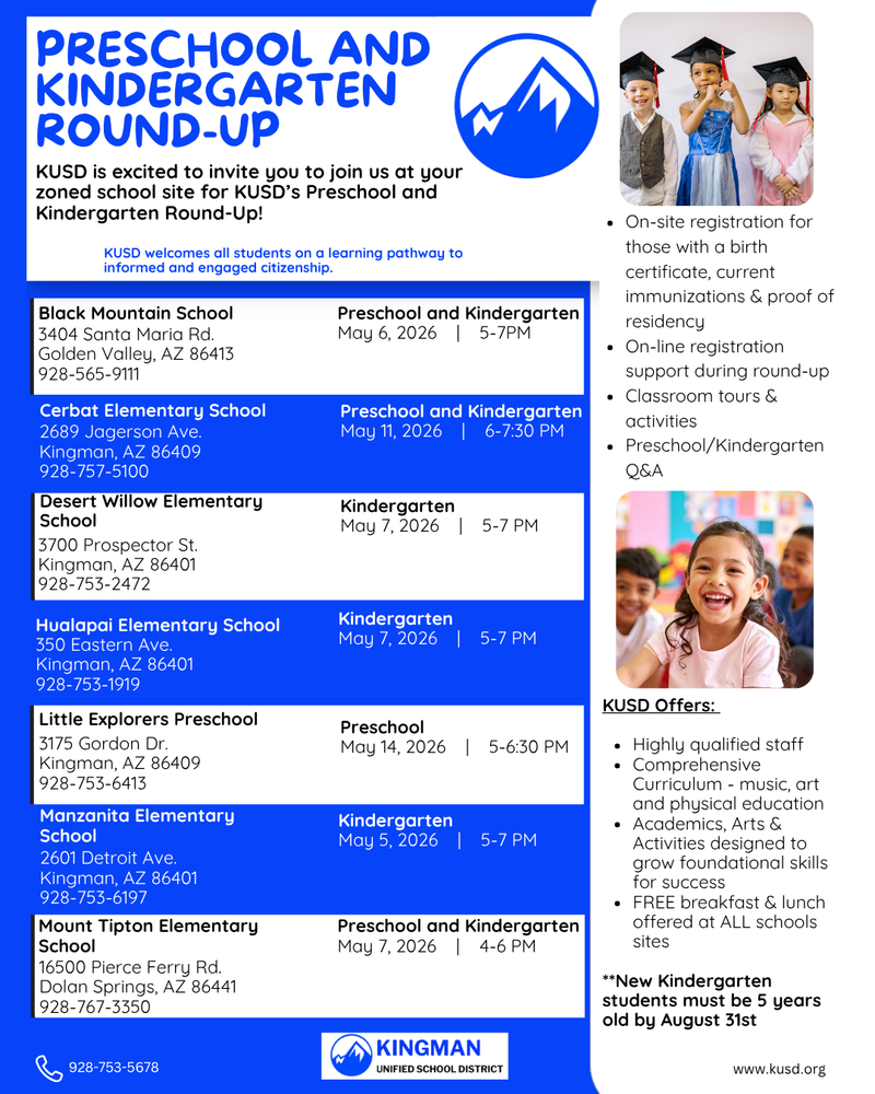 Kinder Round Up Flyer