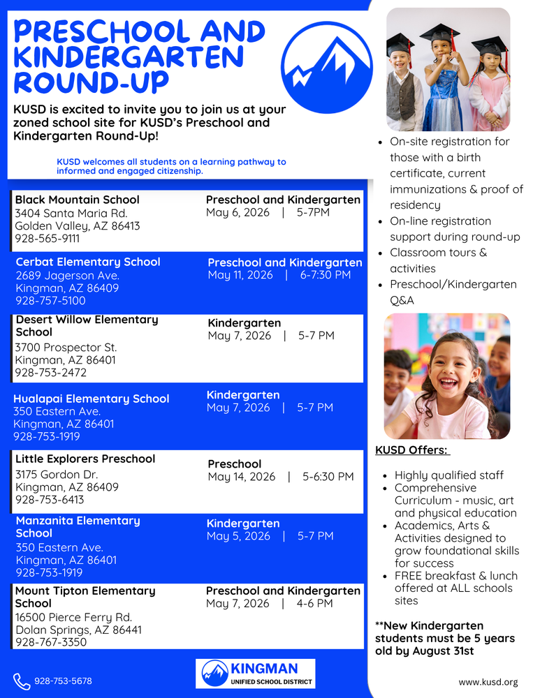 Preschool/Kinder Round Up