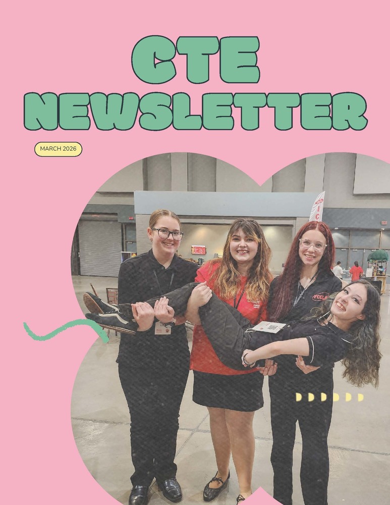 Cover page for CTE March newsletter