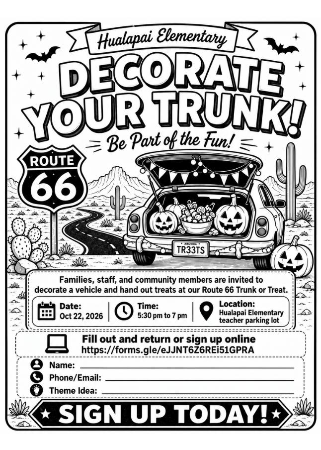 Trunk or Treat Sign Up Sheet
