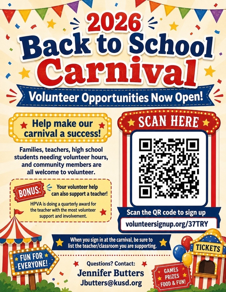 Back to School Carnival Volunteers needed