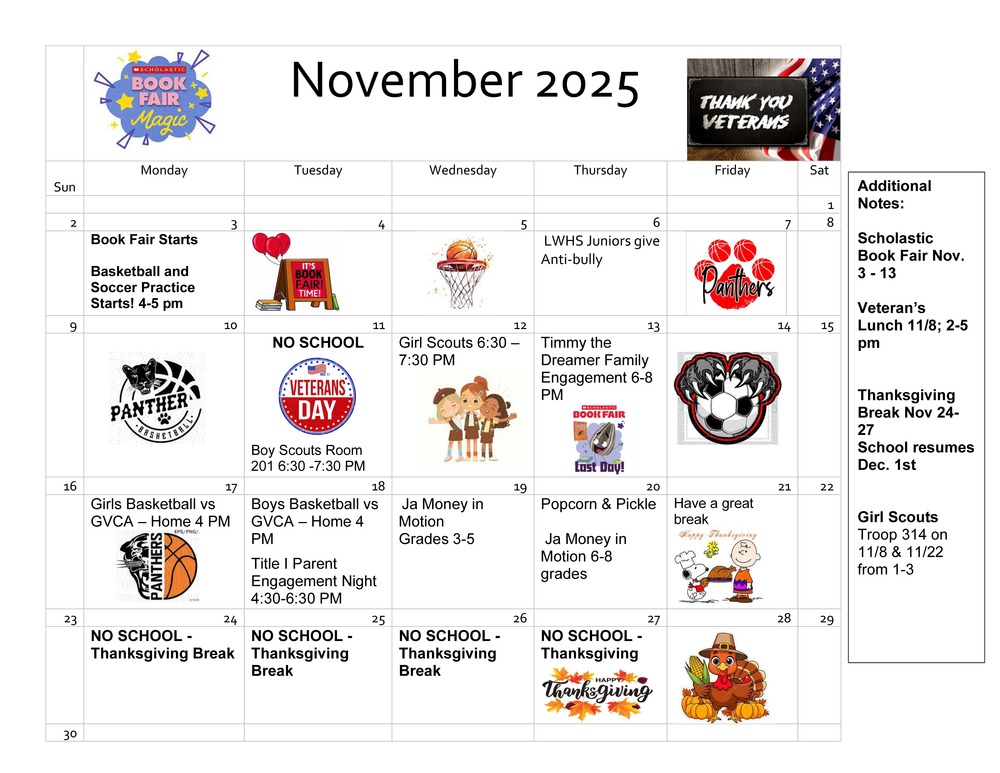 November 2025 Calendar