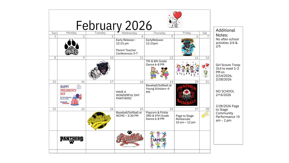 February 2026 Calendar