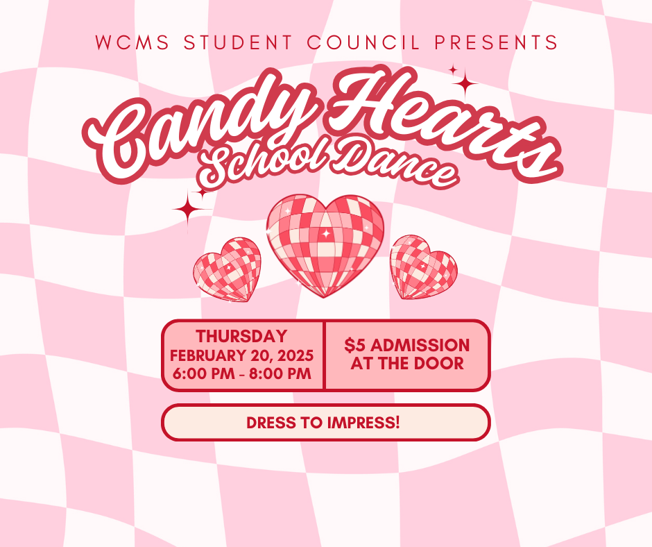 Candy Hearts Dance on Feb. 20 from 6 to 8 pm