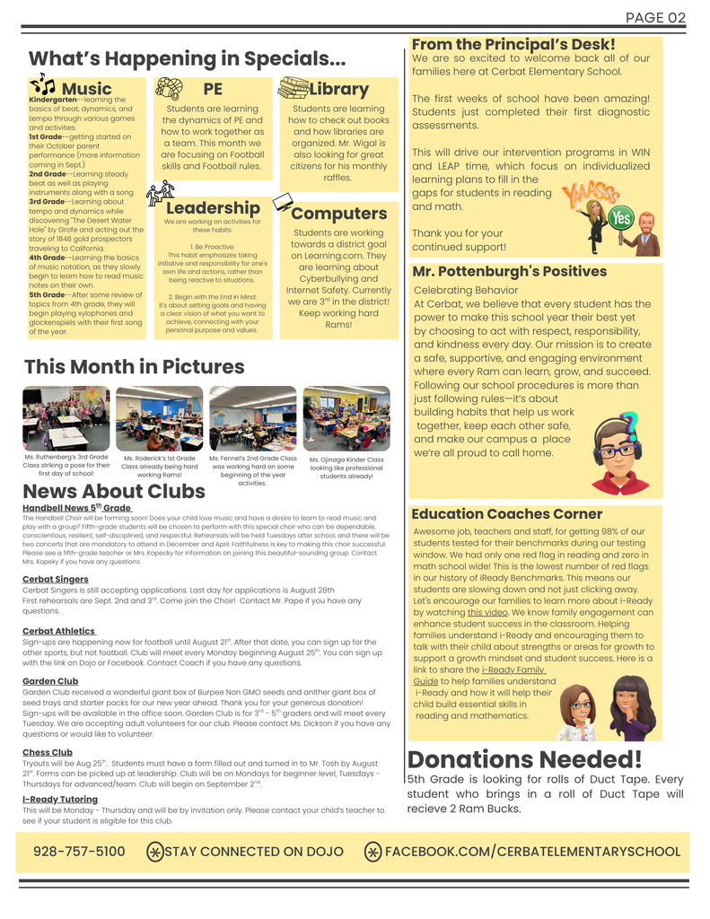 Cerbats' New Newsletter!