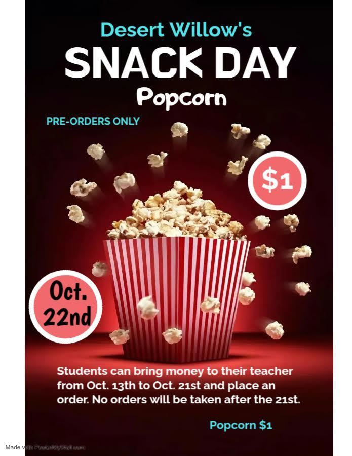 October 22nd Snack Day!