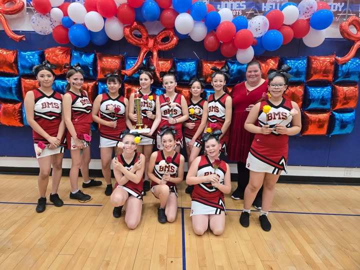 Cheerleading Squad at Competition