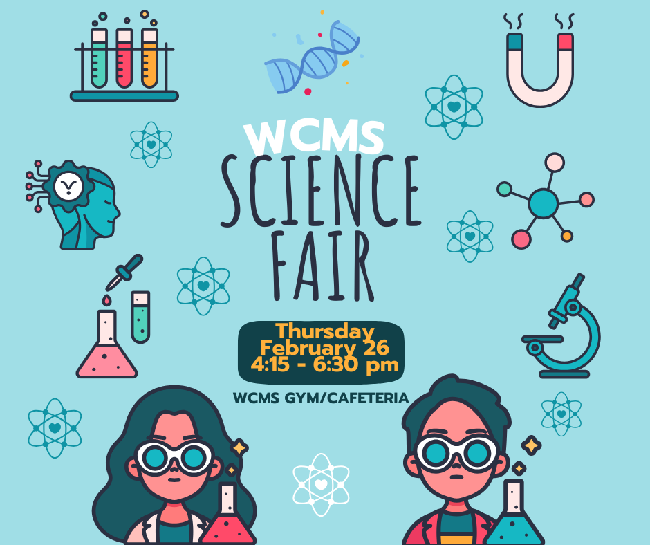WCMS Science Fair Poster for Thursday feb 26