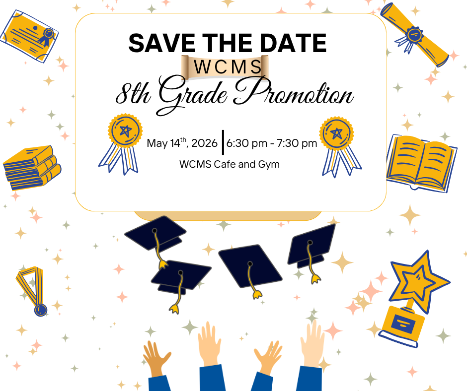 8th Grade Promotion Save the Date 