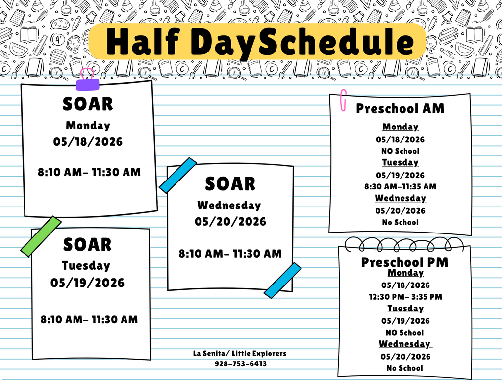 Half Day Schedule 