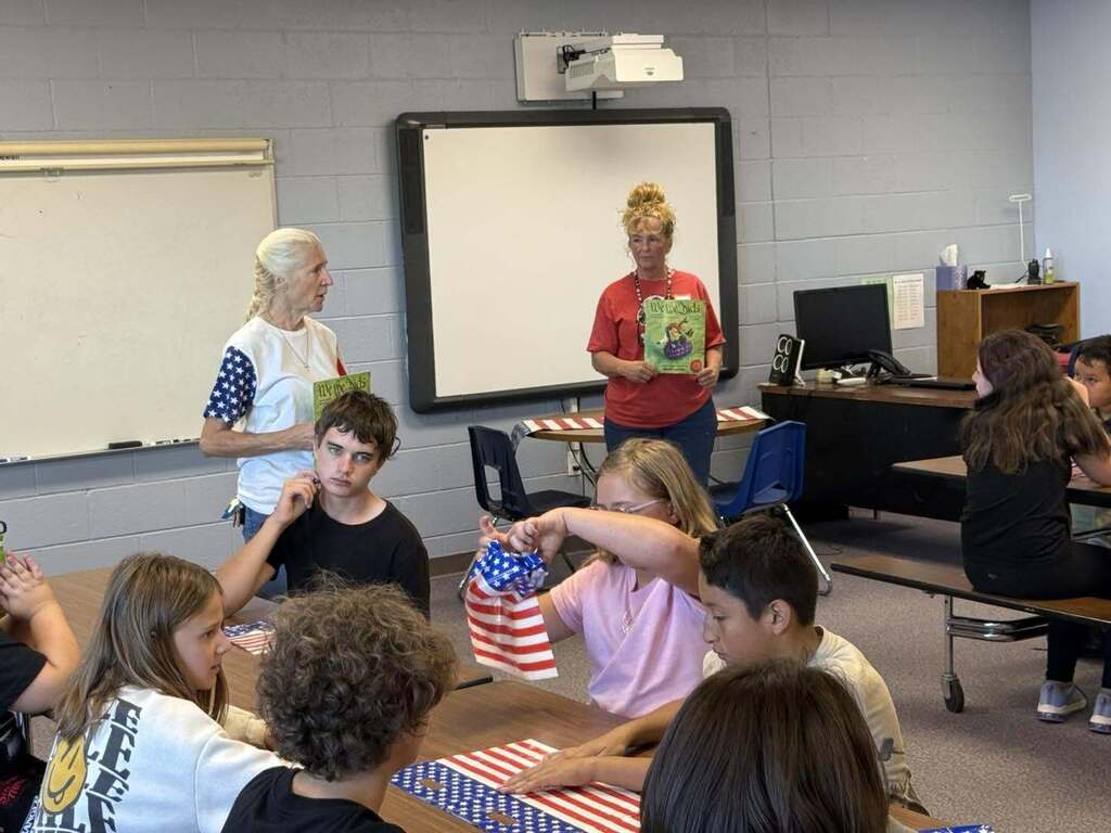 Students participating in Constitution Activities