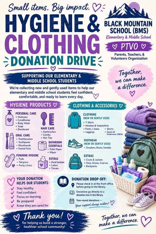 Hygiene and Clothing Drive