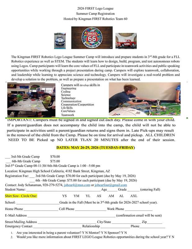 Camp Registration