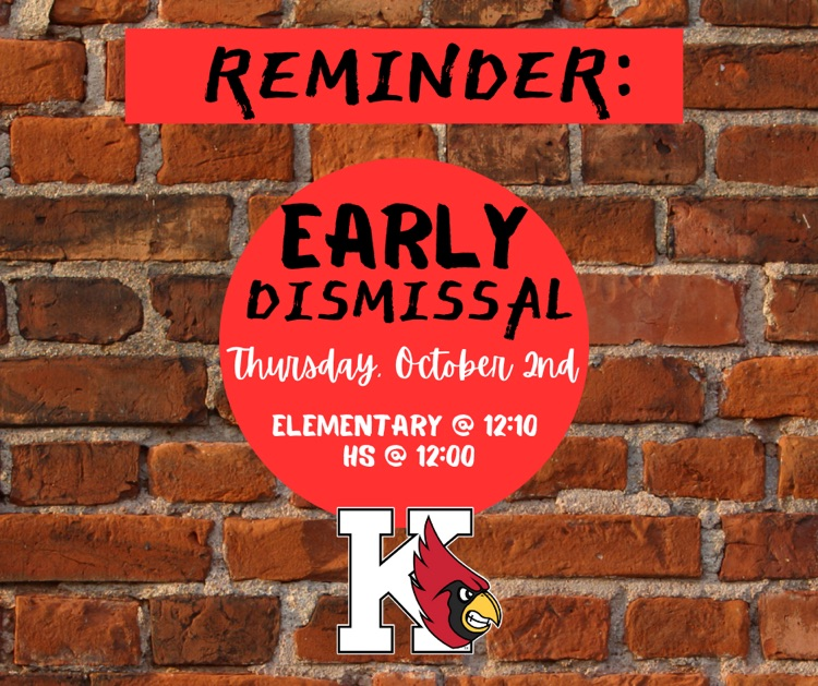 Reminder! Today is a half day for all students.
