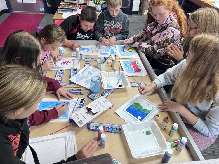 Artists at work