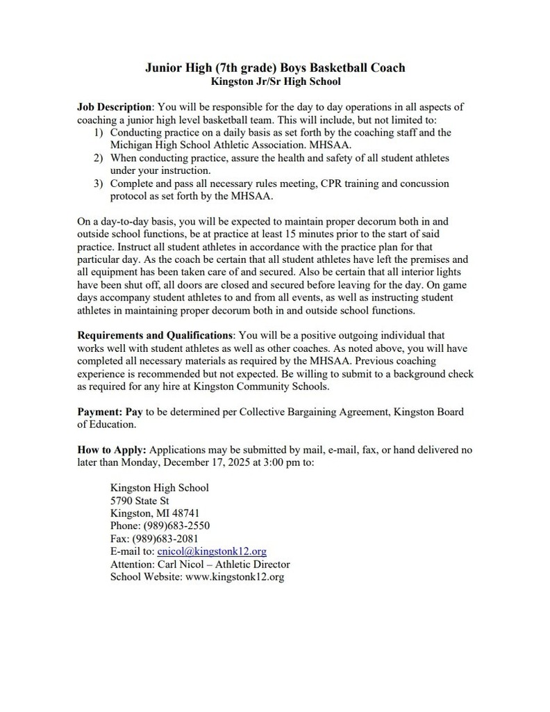 7th Grade Boys Basketball