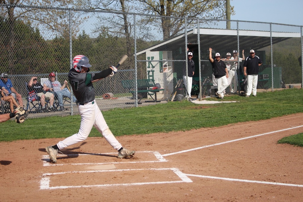 Junior Joey Hahn at bat vs Bismarck