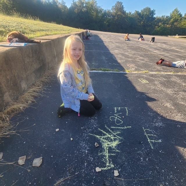 Chalk writing 
