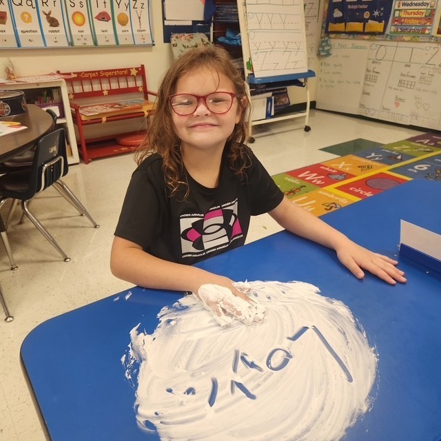 shaving cream writing 