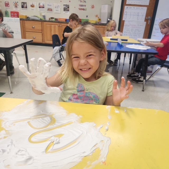 shaving cream writing 
