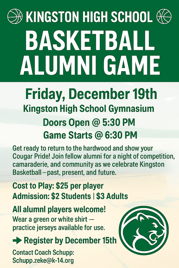 Basketball Alumni Game Flyer 2025