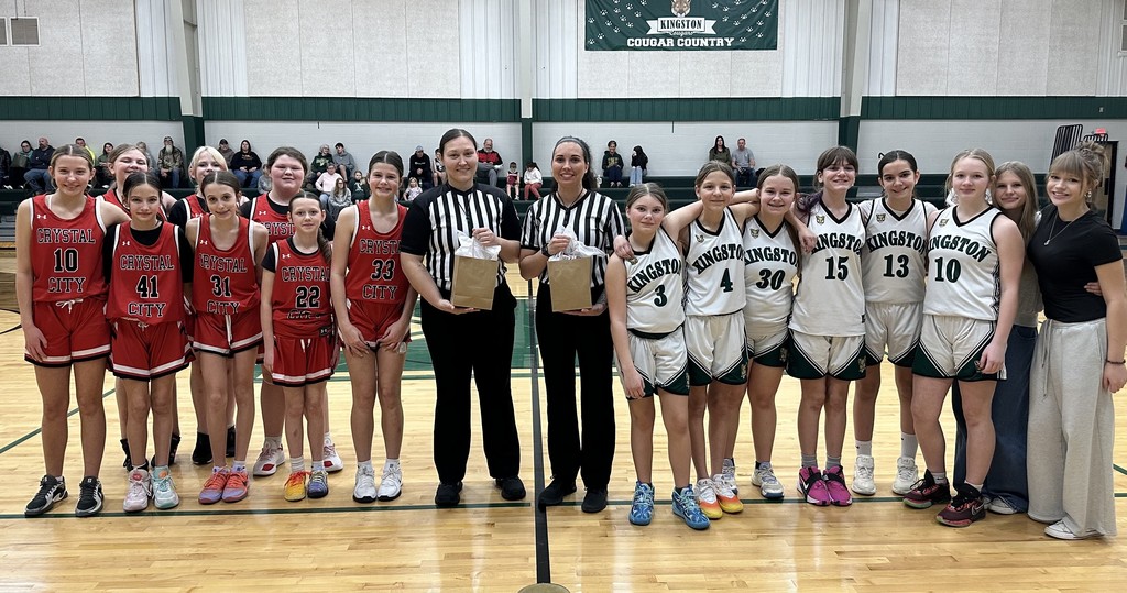 Officials Appreciation Night-Kaila Nash and Taylor Wallace