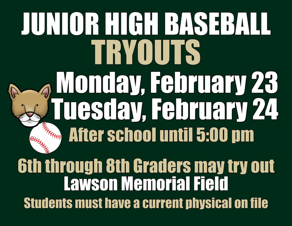 JH Baseball Tryouts