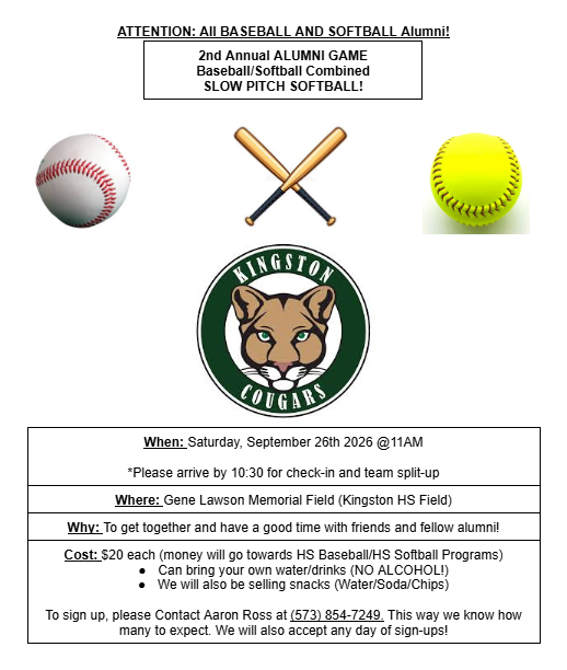 baseball and softball alumni game