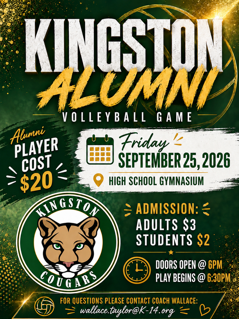 Kingston Volleyball Alumni Game Flyer