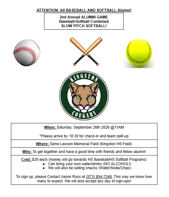 Alumni Game Flyer