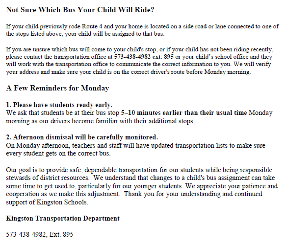 2nd page bus letter