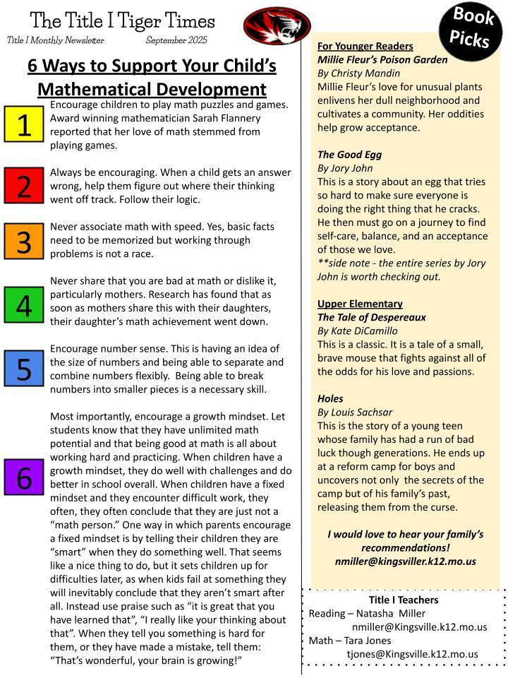 Title 1 Newsletter